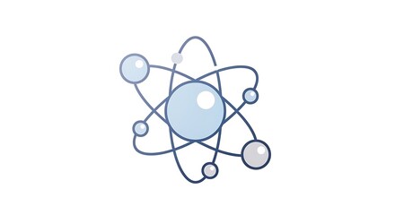 Atom Structure Illustration.