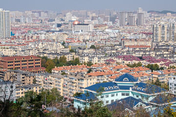 residential district in Qingdao, China from the top.