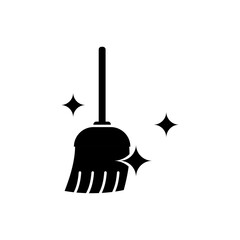 broom icon, modern vector isolated on white background.
