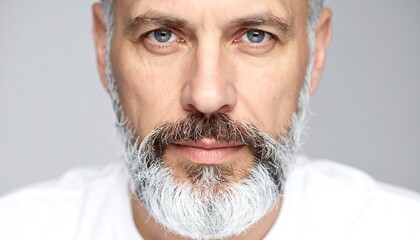 Mature man with white beard