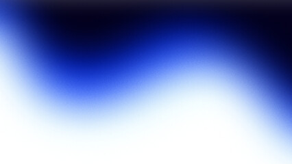 Fototapeta premium Element gradient abstract waves of neon dark blue with noise texture and grain