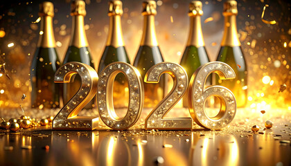 Sparkling 2026 New Year Celebration.