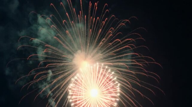 Abstract Beautiful Supernova Fireworks