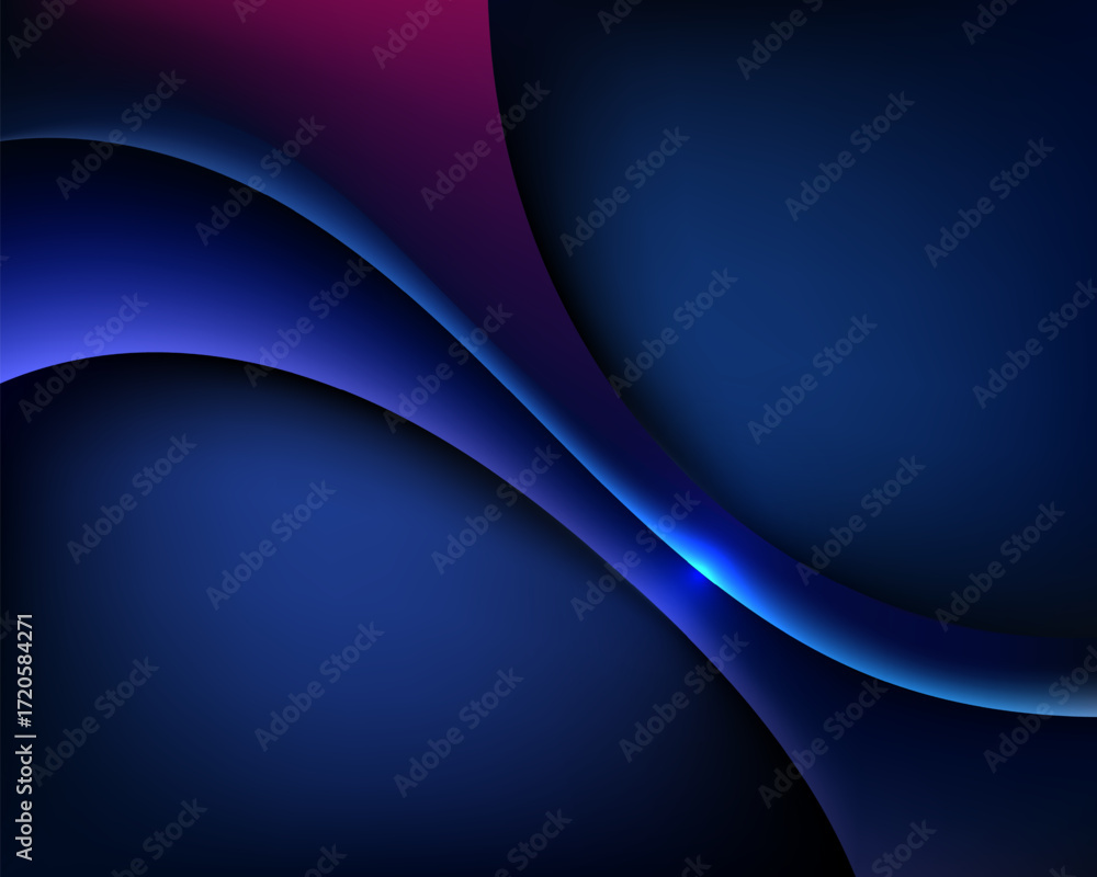 Poster abstract background with glowing blue light and smooth purple gradients modern digital design with e