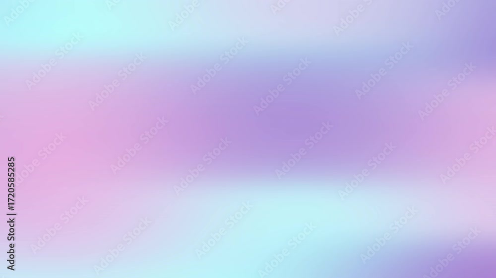 Poster soft colorful blur light creates an abstract gradient wave pattern on a bright blue and purple backd