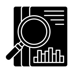 Data Research  Icon Element For Design	