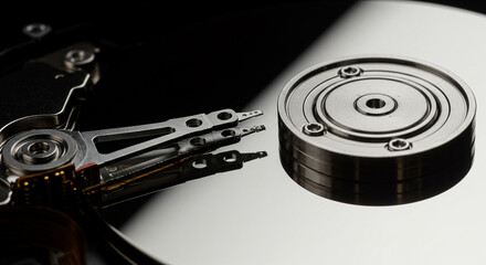 Macro of Hard Disk Drive Platter