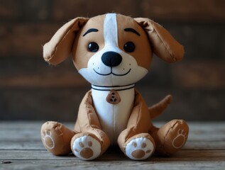 An Image of a Cotton Dog Doll