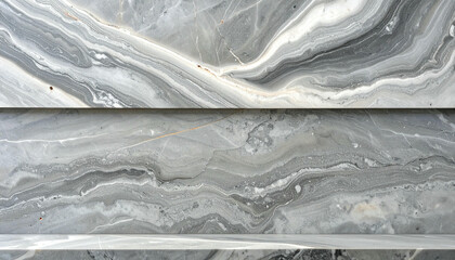 Gray Marble Texture with Flowing Veins.