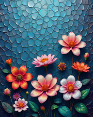 Abstract floral background
