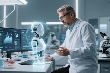 scientist working in laboratory