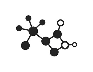 Simple chemical molecule graphic