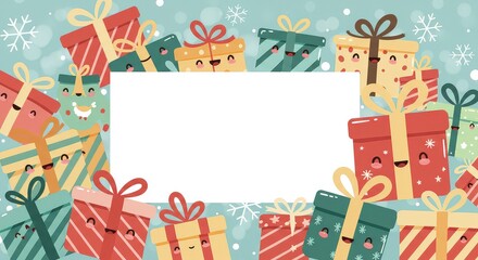 Naklejka premium christmas gift box