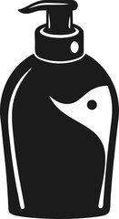 Hand Drawn Dog Shampoo Bottle Silhouette Vector Minimal