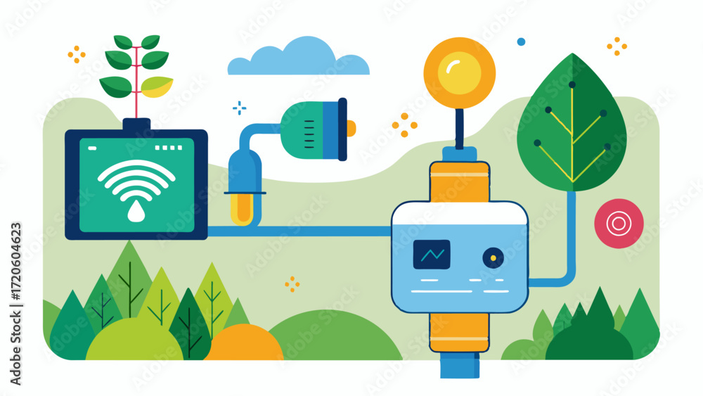 Poster a smart water meter connected to an aipowered crop water usage model providing realtime data to opti