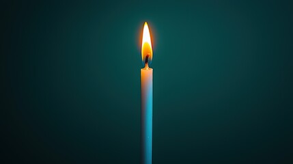 Orange Cylindrical Candle (Modern Home & Warm Ambiance Material)