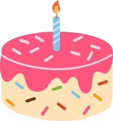 Birthday Cake, Birthday Cake with Candles