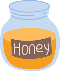 Jar of Honey, Honey jar clipart, Delicious Honey in a Glass Jar
