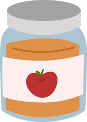  Jar of Homemade Apple Jam, Apple Jam Jar