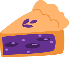 Blueberry Pie Slice, Blueberry Pie Slice Dessert