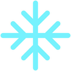 Fototapeta premium blue silhouette snowflake icon