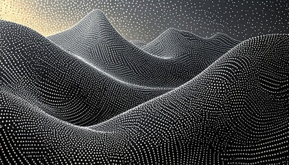 Countless tiny dots uniform ornamental pattern