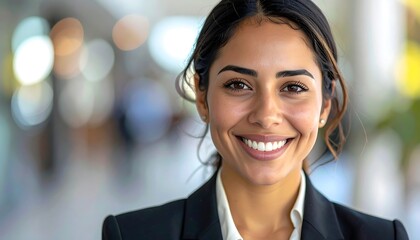 Smiling businesswoman portrait