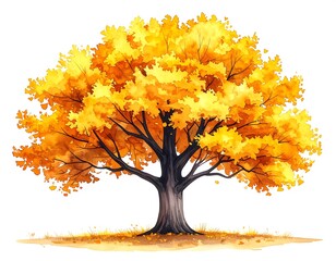 Autumn tree illustration