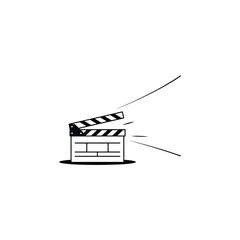 Obraz premium Clapperboard for film production and movie making