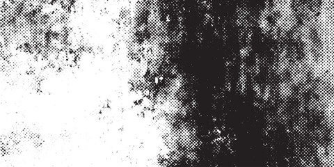 Black and White Halftone Grunge Texture Overlay Background