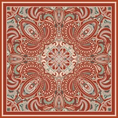 Elegant Pink Paisley Pattern for Bandana