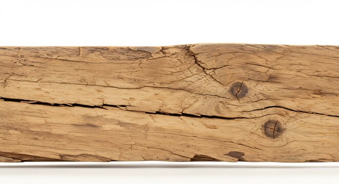 Trave legno antico mostra venature profonde luce naturale dettagli rustici. AI Generated