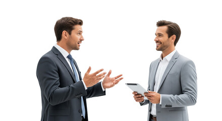 business people working and tablet on hands