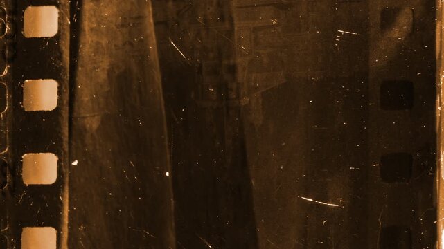 Nostalgic 16mm Movie Film Transition with soft vignette and warp.