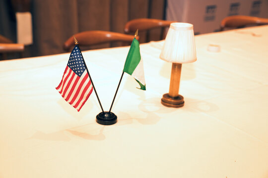 American and Nigerian flags