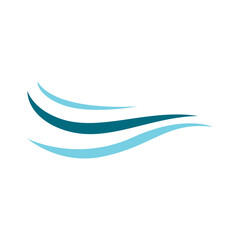 blue sea water high wave design