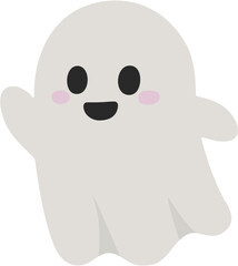 할로윈 유령 Cute Spooky Ghost Character for Halloween Design