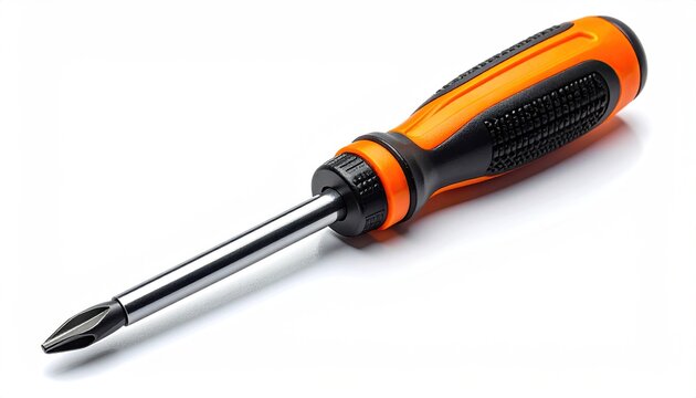 Orange and Black Screwdriver Tool Closeup.