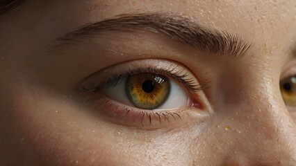 close up of female eye