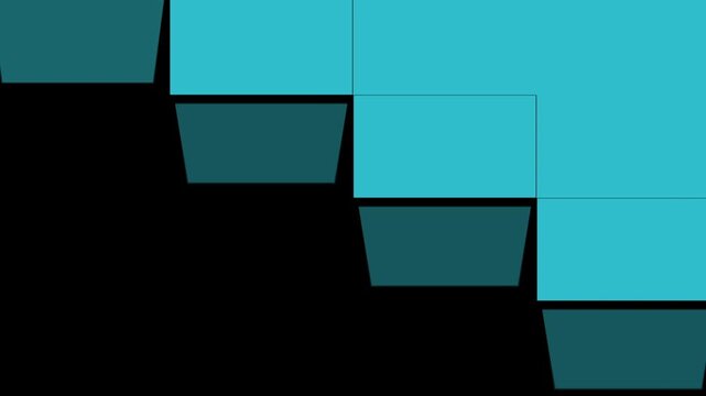 Web Series 4x4 Shape Card Transition. Clean, fast tile reveal for segmenting online episodes or chapters.