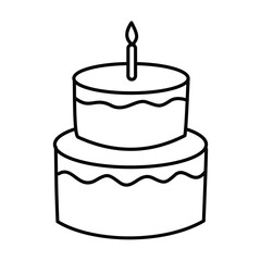 Birthday cake, birthday cake coloring book