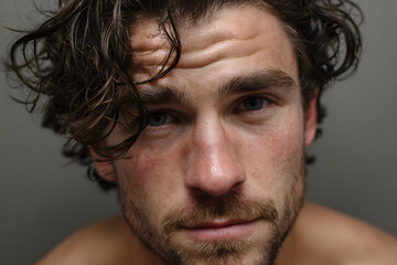 Fototapeta premium 30 years old natural looking man