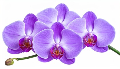 Obraz premium Close-up of vibrant purple orchids