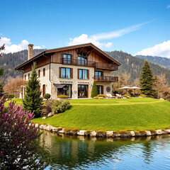 house in the mountains