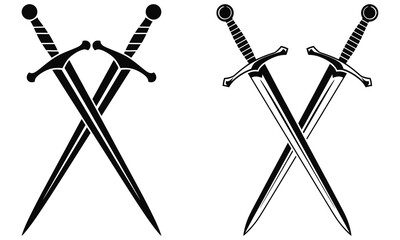 two crossed swords