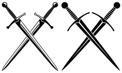 two crossed swords
