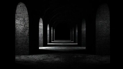 Obraz premium Mysterious dark corridor