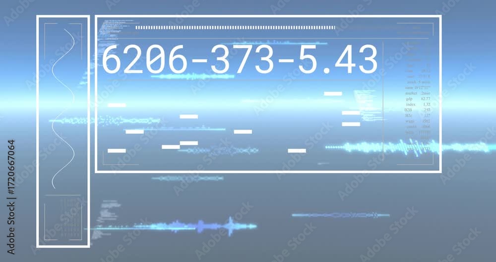 Poster upon loading interface translucent ui panels displaying streaming code updates showing data shifts