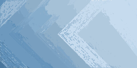 Abstract blue geometric background with textured lines and shapes creating a sense of movement and depth