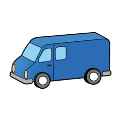 A bright blue moving van, sturdy and spacious, ready to transport belongings with ease. Perfect for moving day, symbolizing reliability, mobility, and fresh beginnings.
